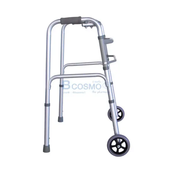 Walker ที่หัดเดินอะลูมิเนียม มีล้อ รุ่น Y811LG-5 - Image 4