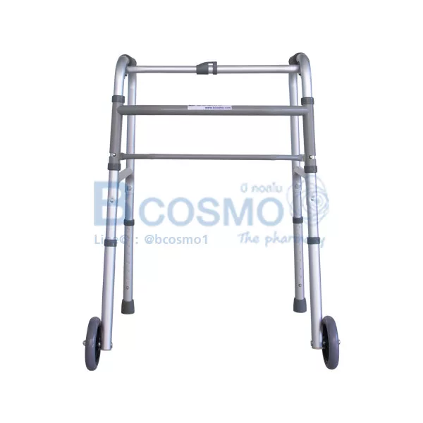 Walker ที่หัดเดินอะลูมิเนียม มีล้อ รุ่น Y811LG-5 - Image 2