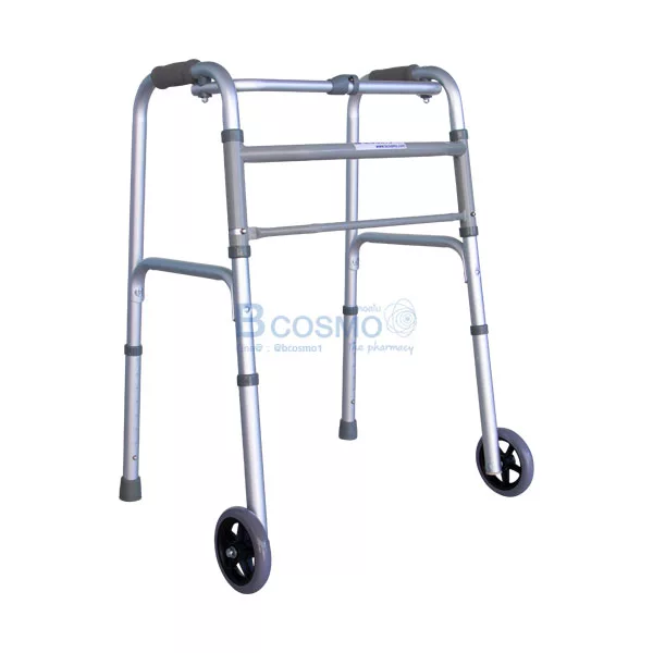 อุปกรณ์ช่วยหัดเดิน อลูมิเนียม มีล้อ WALKER Y811LG