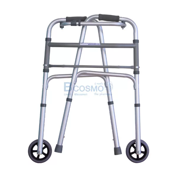 Walker ที่หัดเดินอะลูมิเนียม มีล้อ รุ่น Y811LG-5 - Image 5