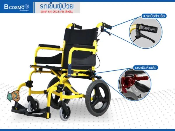 รถเข็น อะลูมิเนียมอัลลอย SOMA SM-250.5 F14