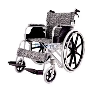 WC0502-G-รถเข็นอัลลอยด์ล้อ 24 นิ้ว WHEELCHAIR สีเทา Y864