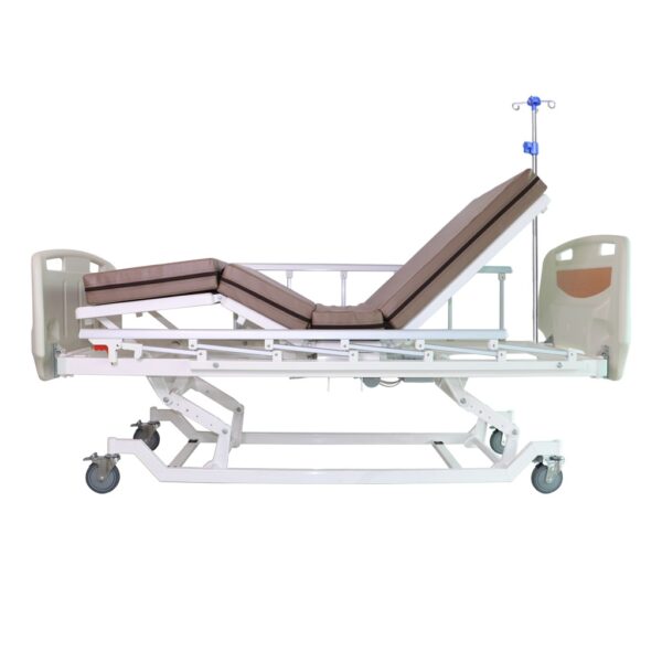 เตียงผู้ป่วยไฟฟ้า 3 ไก ราวสไลด์ สีครีม XH-JJ-D UQ2018SL