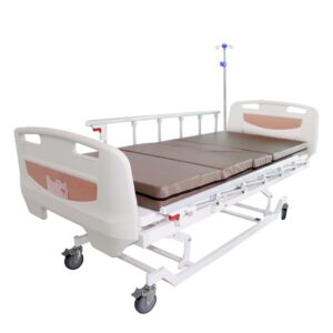 เตียงผู้ป่วยไฟฟ้า 3 ไก ราวสไลด์ สีครีม XH-JJ-D UQ2018SL