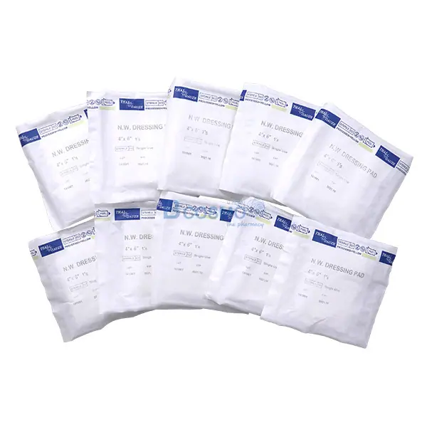 แผ่นปิดแผล Top Dressing Non-Woven Sterile 4" x 6" [10 ชิ้น/แพ็ก]