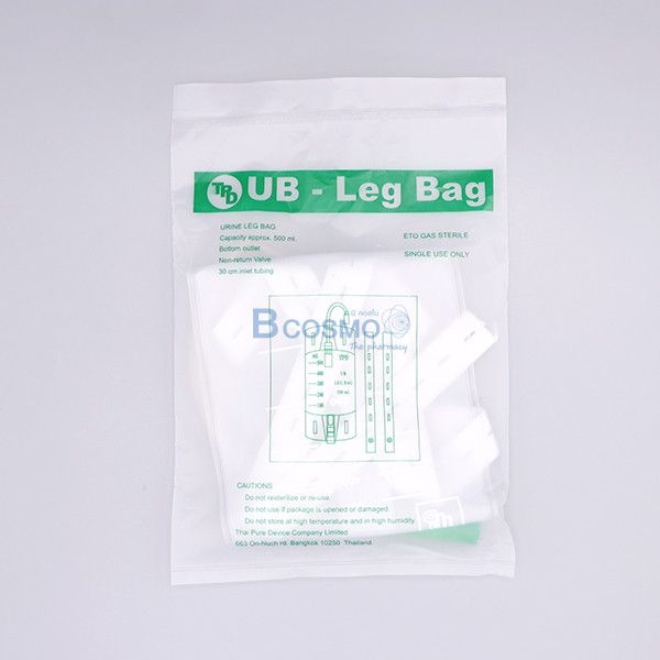 ถุงปัสสาวะติดขา UB-Leg Bag TPD 500 ml. [12 ชุด/แพ็ก]