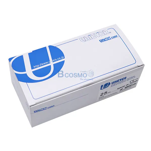 เข็มเจาะไขสันหลัง UNIEVER 20Gx90 mm. เข็มเจาะไขสันหลัง UNIEVER 20Gx90 mm.
