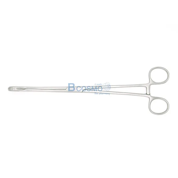 คีมจับผ้าก๊อซปลายตรง Sponge holding forceps Str. 25 cm.