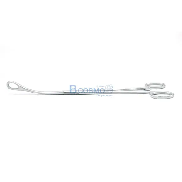 คีมจับผ้าก๊อซปลายโค้ง Sponge holding forceps CVD. 25 cm