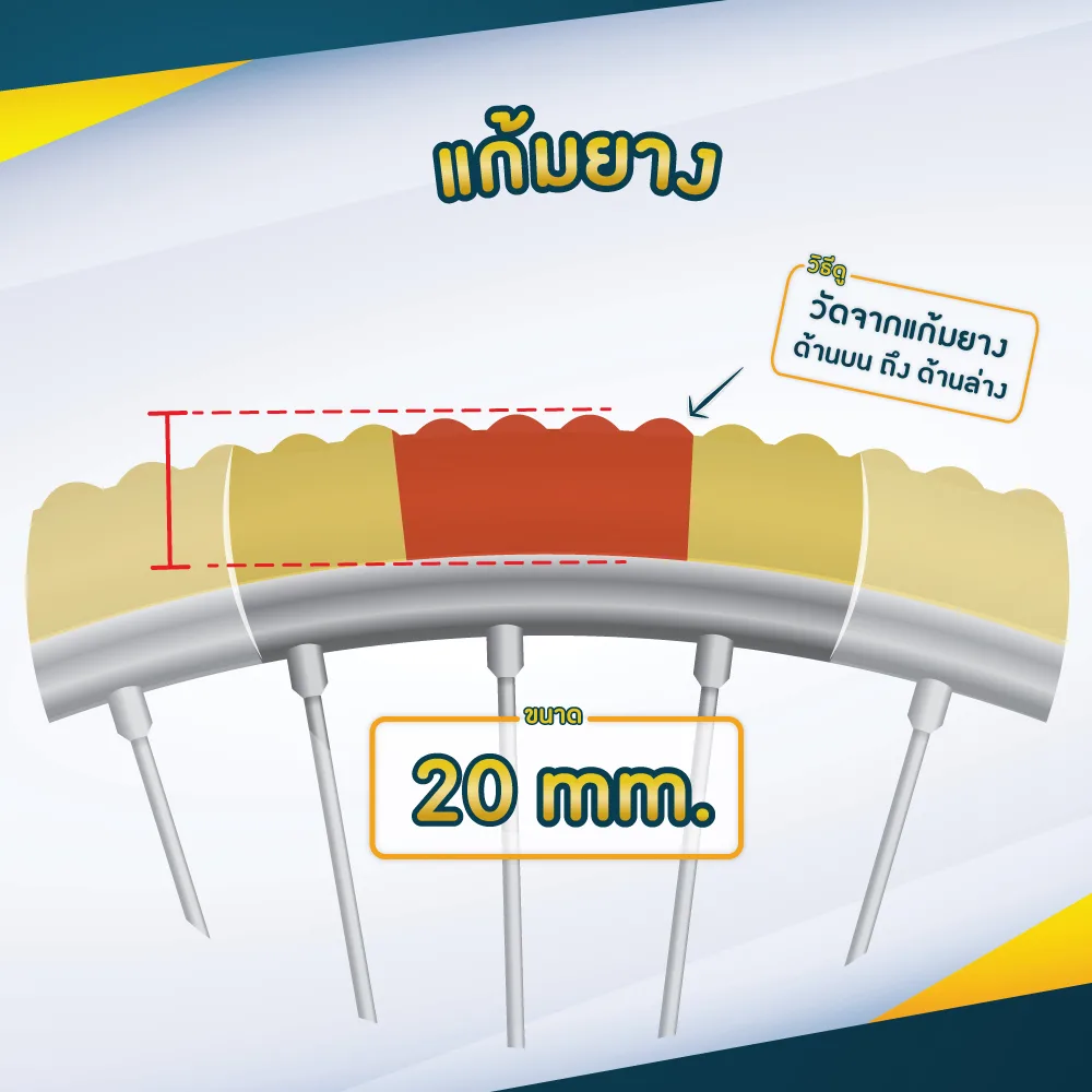 ยางอะไหล่รถเข็น ขนาด 24 x 1 นิ้ว