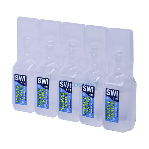 STERILE WATER FOR INJECTION SWI 5 ml. STERILE WATER FOR INJECTION SWI 5 ml.