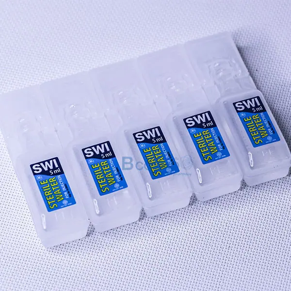STERILE WATER FOR INJECTION SWI 5 ml. STERILE WATER FOR INJECTION SWI 5 ml.