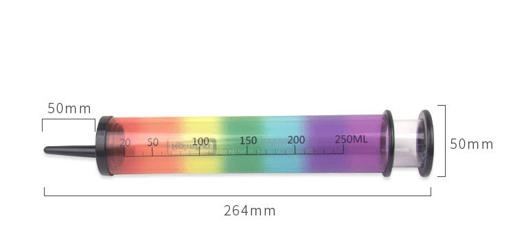 ไซริงค์สวนล้าง SYRINGE Roomfun 250 ml. สีรุ้ง