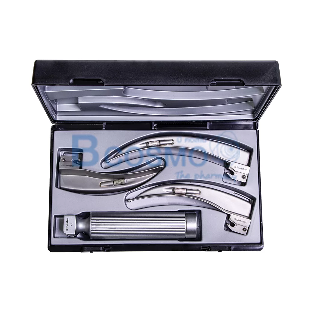 เครื่องส่องหลอดลม Riester LARYNGOSCOPE R7040bladeโค้ง 2,3,4 C Handle เครื่องส่องหลอดลม Riester LARYNGOSCOPE R7040bladeโค้ง 2,3,4 C Handle
