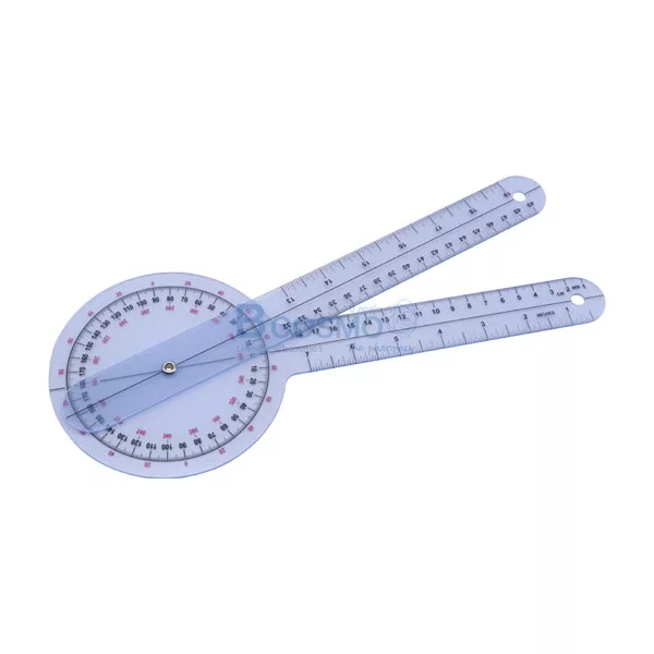 ไม้บรรทัดวัดมุมทางการแพทย์พลาสติก 360 องศา SET4 Goniometer 6 ชิ้น ไม้บรรทัดวัดมุมทางการแพทย์พลาสติก 360 องศา SET4 Goniometer 6 ชิ้น