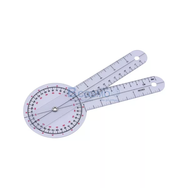 ไม้บรรทัดวัดมุมทางการแพทย์พลาสติก 360 องศา SET4 Goniometer 6 ชิ้น ไม้บรรทัดวัดมุมทางการแพทย์พลาสติก 360 องศา SET4 Goniometer 6 ชิ้น