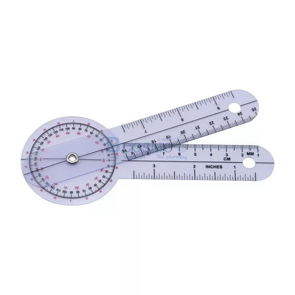 ไม้บรรทัดวัดมุมทางการแพทย์พลาสติก 360 องศา SET4 Goniometer 6 ชิ้น ไม้บรรทัดวัดมุมทางการแพทย์พลาสติก 360 องศา SET4 Goniometer 6 ชิ้น