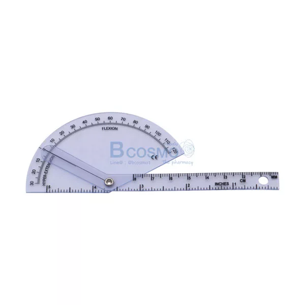 ไม้บรรทัดวัดมุมทางการแพทย์พลาสติก 360 องศา SET4 Goniometer 6 ชิ้น ไม้บรรทัดวัดมุมทางการแพทย์พลาสติก 360 องศา SET4 Goniometer 6 ชิ้น