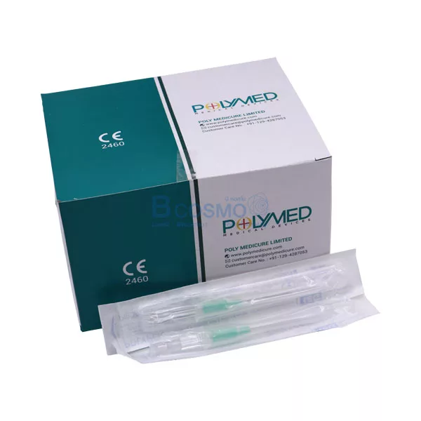 I.V. CATHETER POLYMED 18G/32mm. [50 ชิ้น/กล่อง]