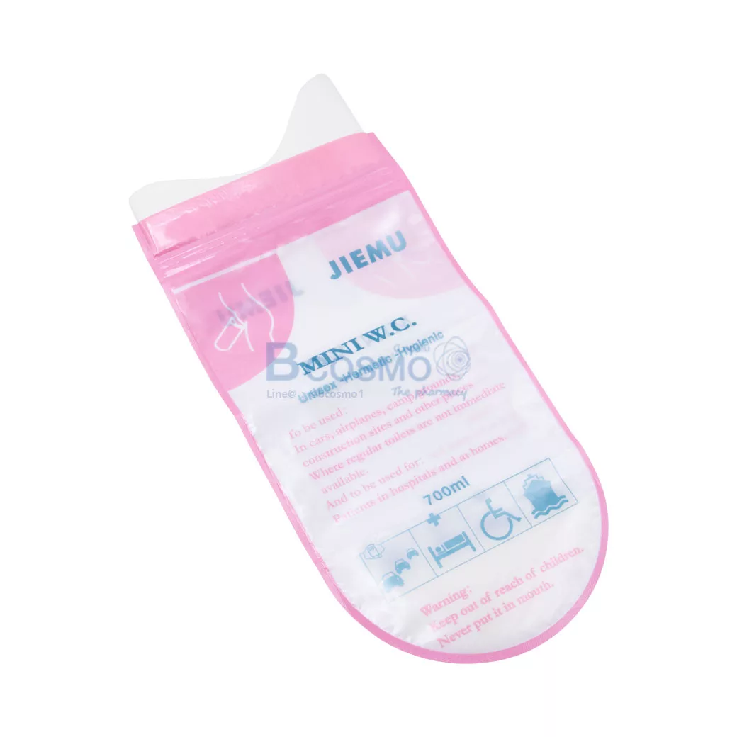 ถุงปัสสาวะฉุกเฉินพกพา JIEMU MINI W.C. 700 ml. 4 ชิ้น - Image 5