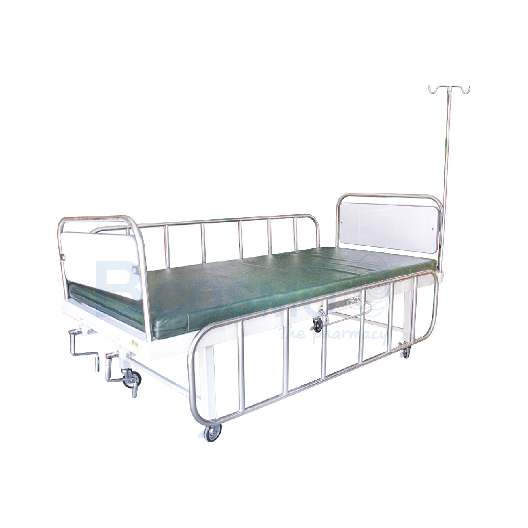 PB0013 เตียงผู้ป่วย PS01 มือหมุน เตียง 2 ไก พื้นเหล็ก หั 5