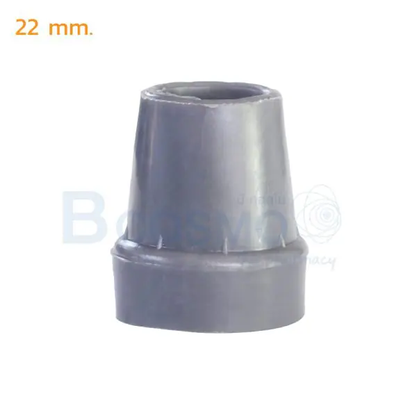 EW0315 ลูกยางไม้เท้า 22 mm. สีเทา