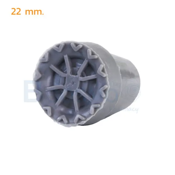 EW0315 ลูกยางไม้เท้า 22 mm. สีเทา 1