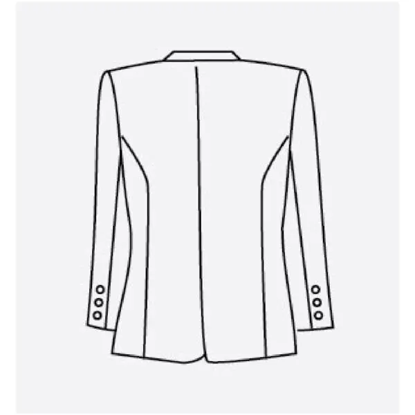 MT0296 S เสื้อสูท GW7108 ผ้าวาเลนติโน่สีขาว 1