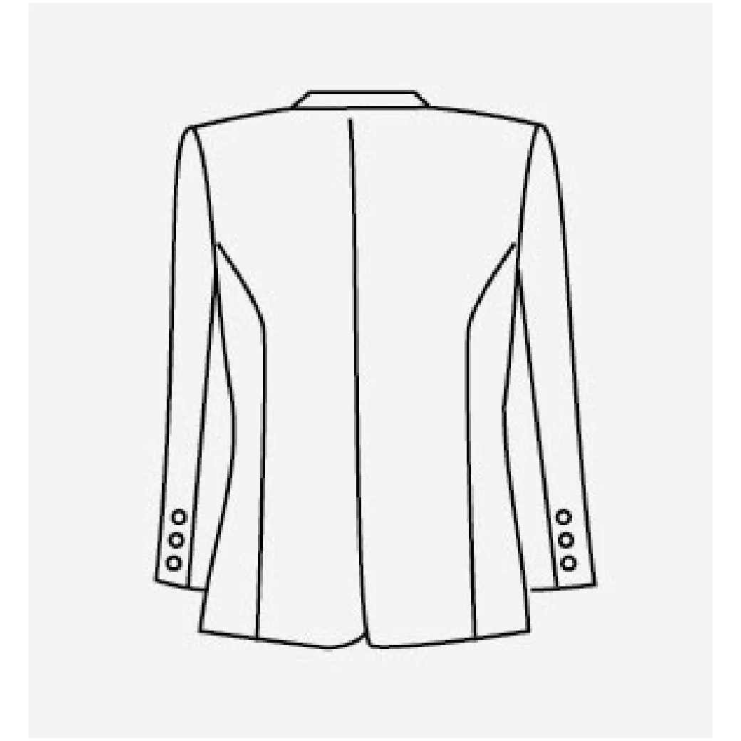 MT0296 S เสื้อสูท GW7108 ผ้าวาเลนติโน่สีขาว 1