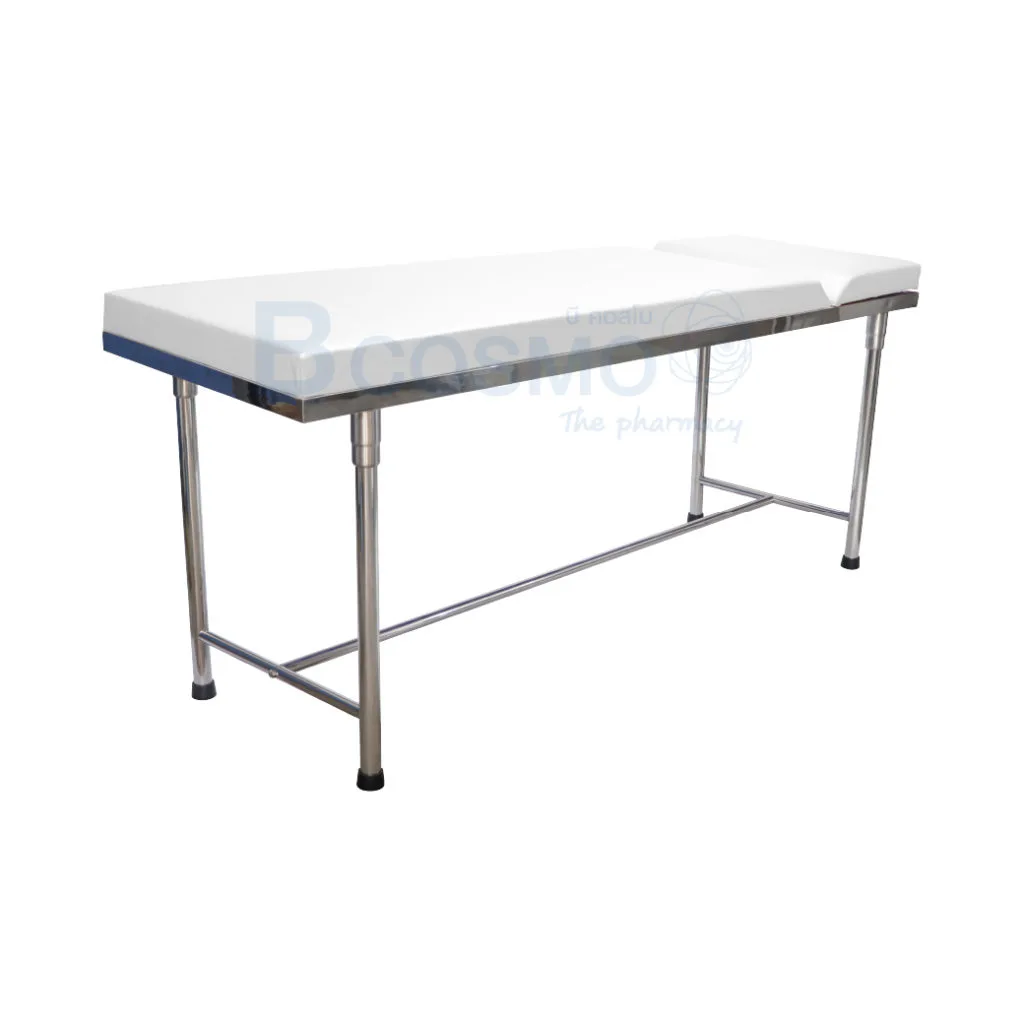 MT0801 WH เตียงตรวจโรค สแตนเลส เหลี่ยม สีขาว 60x200x80 cm. 2