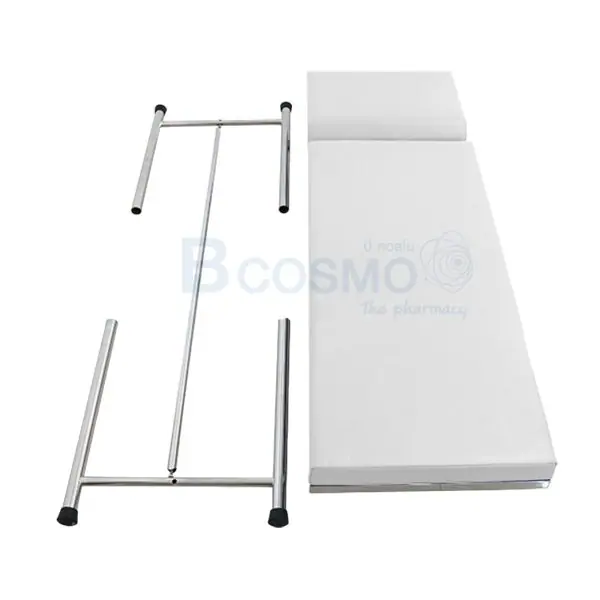 MT0801 WH เตียงตรวจโรค สแตนเลส เหลี่ยม สีขาว 60x200x80 cm. 4
