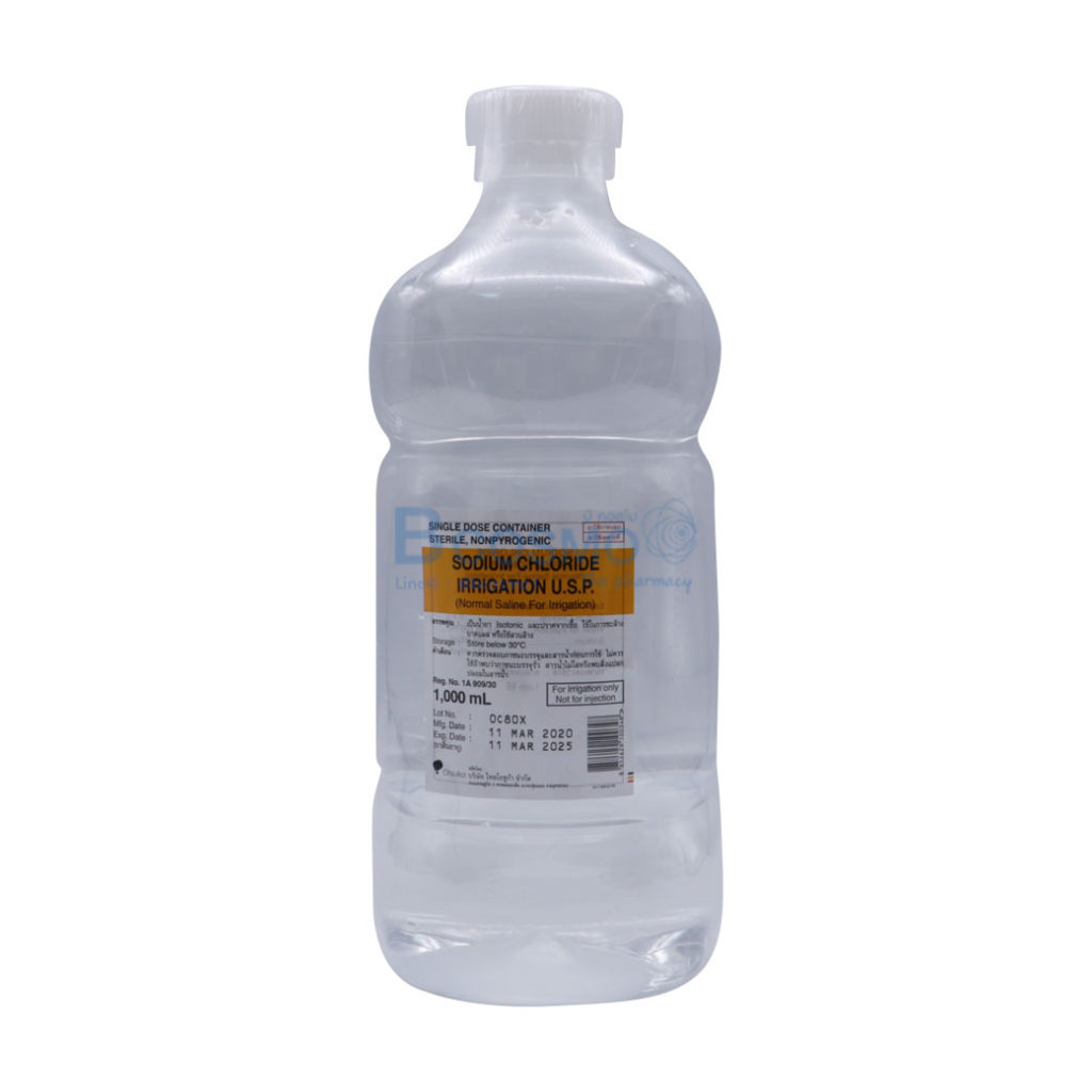 N.S.S. SODIUM CHLORIDE IRRIGATION U.S.P. 1000 ML. Bcosmo จำหน่าย