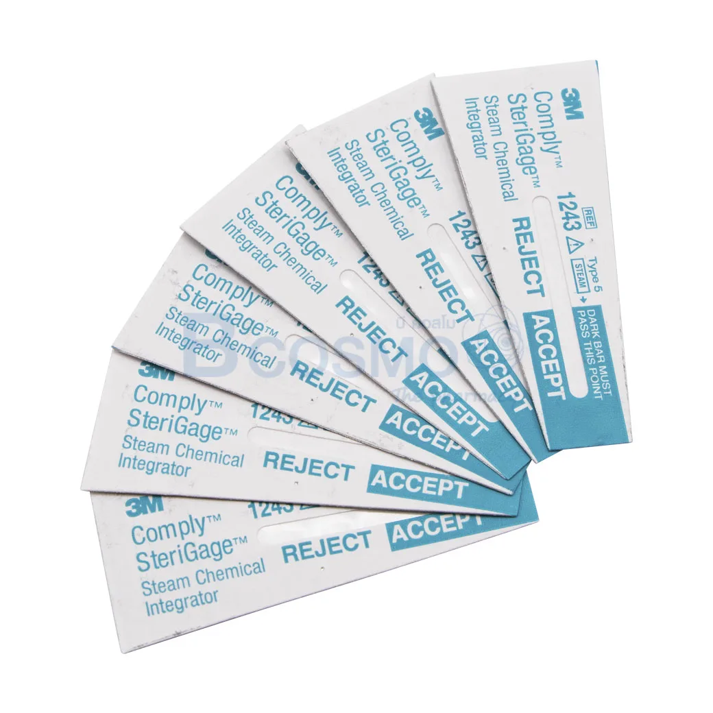 MT0437 แผ่นตรวจสอบการฆ่าเชื้อ 3M COMPLY STERIGAGE 1243A ลายน้ำ3 MT0437 แผ่นตรวจสอบการฆ่าเชื้อ 3M COMPLY STERIGAGE 1243A ลายน้ำ3