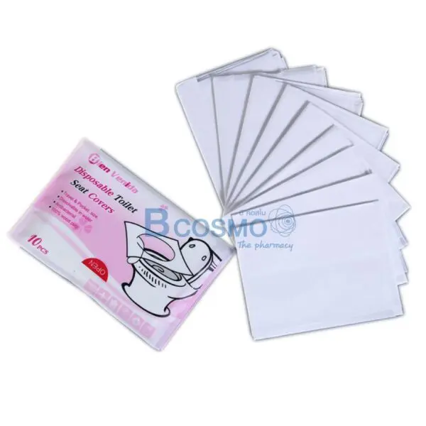 กระดาษรองฝาชักโครกแบบพกพา Fold Toilet Seat Covers