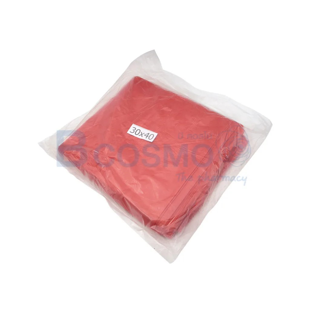ถุงขยะสีแดง 1 kg. ถุงขยะสีแดง 1 kg.