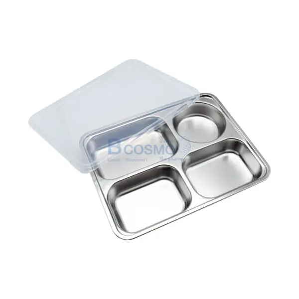 304 4 ช่อง พร้อมฝา ขนาด 22x28.2x4.2 cm. C MT1008 4 8