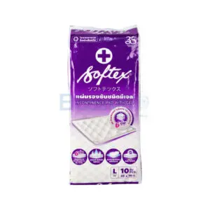 แผ่นรองซับ ซอฟเท็กชนิดมีเจล SOFTEX SIZE L 10 แผ่น