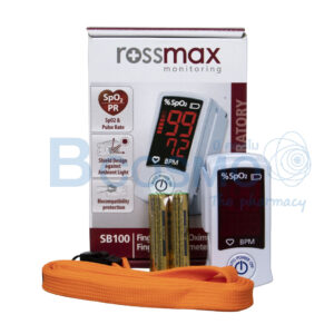 เครื่องวัดระดับออกซิเจนปลายนิ้ว ROSSMAX Fingertip Pulse Oximeter SB100