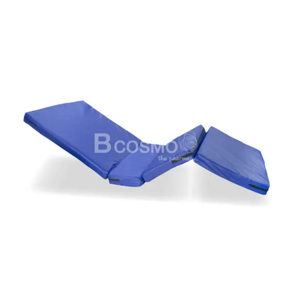 ที่นอนฟองน้ำอัด 2 นิ้ว + ยางพารา 1 นิ้ว 4 ตอน สีน้ำเงิน