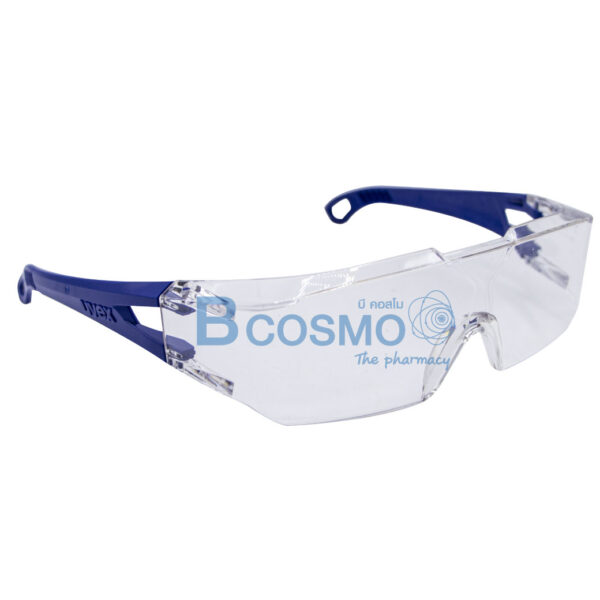 แว่นตานิรภัย UVEX 9065129 ขาสีน้ำเงิน ป้องกันฝุ่นละอองกันฝ้า