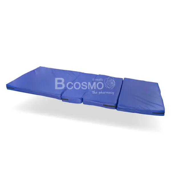 ที่นอนฟองน้ำอัด 2 นิ้ว + ยางพารา 1 นิ้ว 4 ตอน สีน้ำเงิน