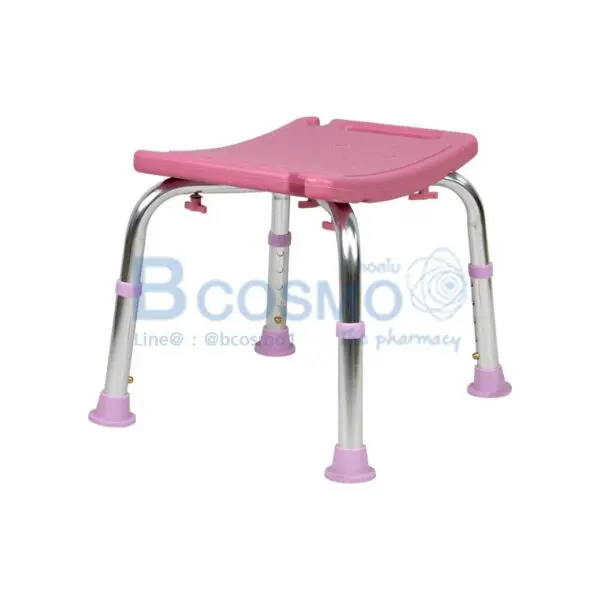 เก้าอี้นั่งอาบน้ำ ไม่มีพนักพิง RKF-6601 สีชมพู