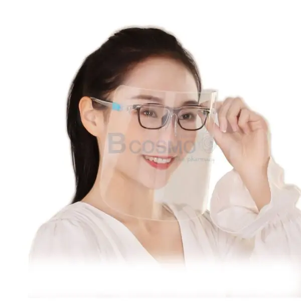 แว่น FACE SHIELD (แว่น+แผ่นใส 1 ชุด)