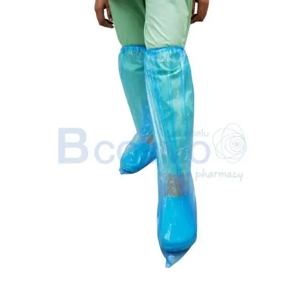 ถุงคลุมขา สีฟ้า leg cover 35x66 cm.