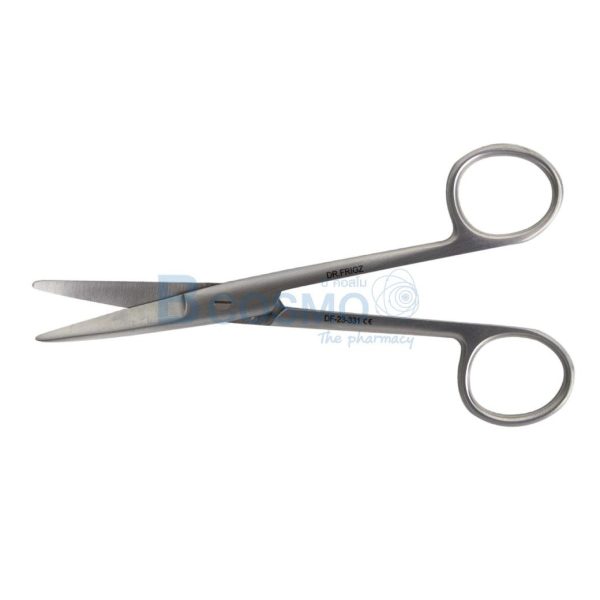 กรรไกรตัดเนื้อปลายตรง ปลายโค้ง Mayo scissors 14.5 cm. DR.F (HTM)