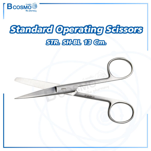 Standard Operating Scissors, STR. SH-BL 13 cm.
