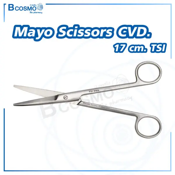 Mayo scissors CVD. 17 cm. TSI - Image 1