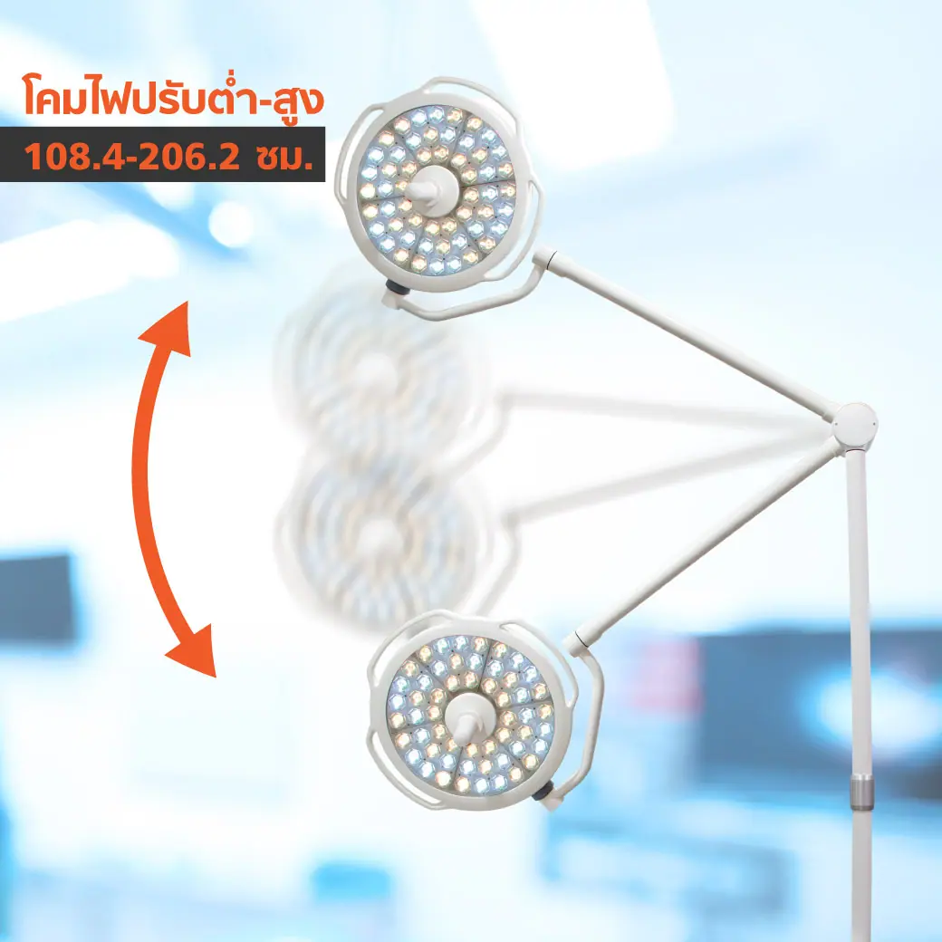 โคมไฟผ่าตัด Operating Light LEDL500 40000-120000 LUX