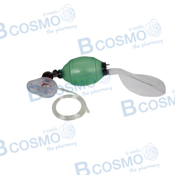 อุปกรณ์ช่วยหายใจแบบมือบีบ Compower Ambu Bag PVC สีเขียว