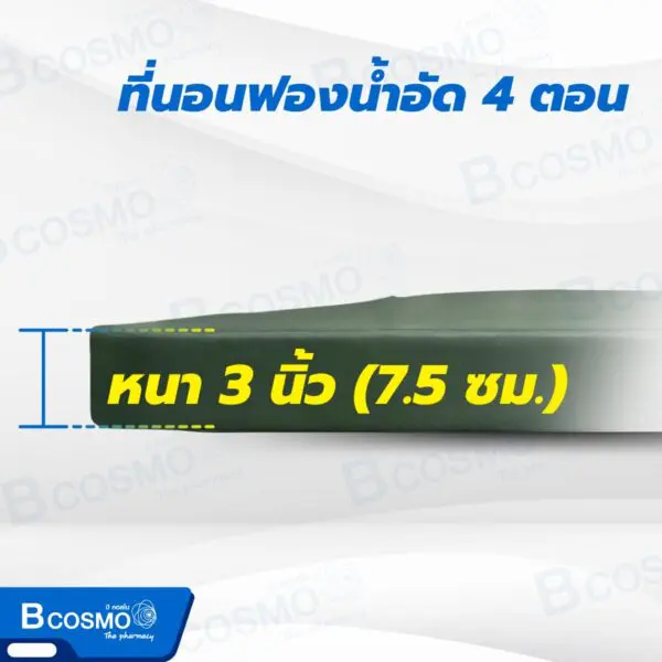 ที่นอนฟองน้ำอัด หุ้มหนังเทียม มุมโค้งมน พับ 4 ตอน ที่นอนฟองน้ำอัด หุ้มหนังเทียม มุมโค้งมน พับ 4 ตอน